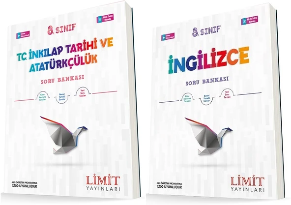 Limit 8. Sınıf İnkılap + İngilizce Soru Seti 2 Kitap ürün görseli 1
