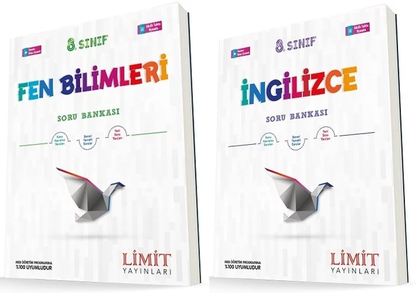 Limit 8. Sınıf Fen Bilimleri + İngilizce Soru Seti 2 Kitap ürün görseli 1