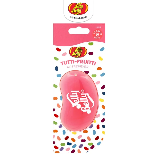 Jelly Belly 3D Hanging  Asma Koku Tutti Fruitti 18gr. Muz, Mandalina, Vanilya, Ahududu Aromali ürün görseli 1