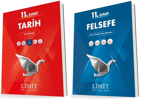 Limit 11. Sınıf Tarih + Felsefe Soru Bankası Seti 2 Kitap ürün görseli 1