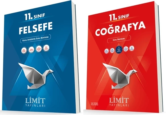 Limit 11. Sınıf Felsefe + Coğrafya Soru Bankası Seti 2 Kitap ürün görseli 1