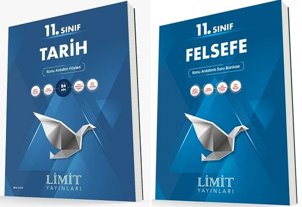 Limit 11. Sınıf Tarih + Felsefe Konu Föyleri Seti 2 Kitap ürün görseli 1