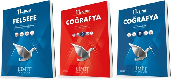 Limit 11. Sınıf Felsefe + Coğrafya Konu + Soru Seti 4 Kitap ürün görseli 1