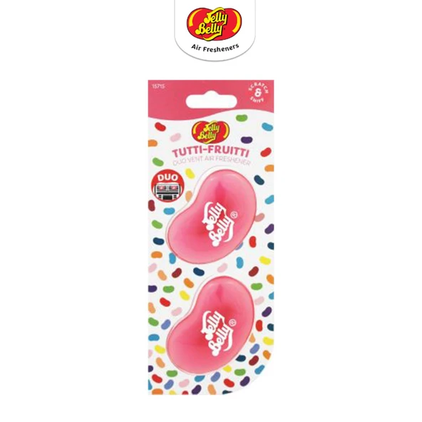 Jelly Belly DuoVent Kalorifere Geçme Koku Tutti Fruitti  14gr. Muz, Mandalina, Vanilya, Ahududu ürün görseli 1