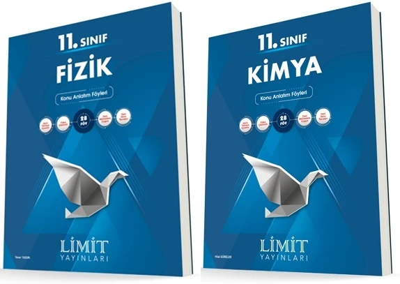 Limit 11. Sınıf Fizik + Kimya Konu Föyleri Seti 2 Kitap ürün görseli 1