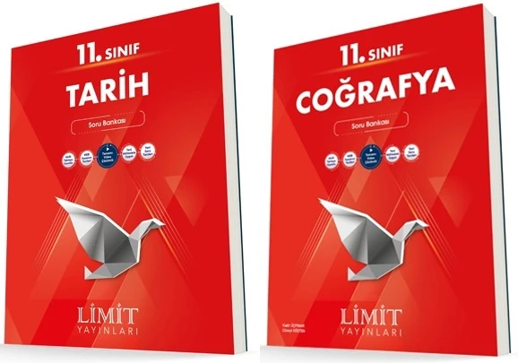 Limit 11. Sınıf Tarih + Coğrafya Soru Bankası Seti 2 Kitap ürün görseli 1
