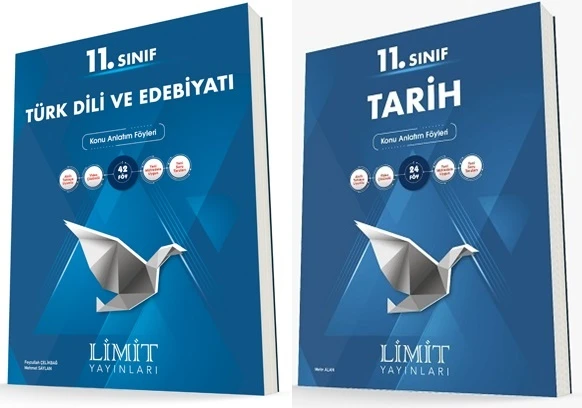 Limit 11. Sınıf Edebiyat + Tarih Konu Föyleri Seti 2 Kitap ürün görseli 1