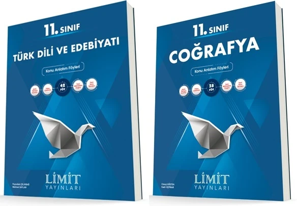 Limit 11. Sınıf Edebiyat + Coğrafya Konu Föyleri Seti 2 Kitap ürün görseli 1