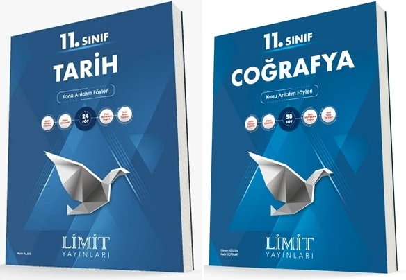 Limit 11. Sınıf Tarih + Coğrafya Konu Föyleri Seti 2 Kitap ürün görseli 1