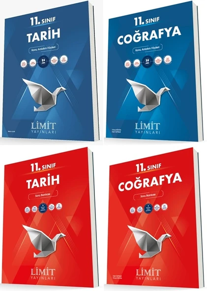 Limit 11. Sınıf Tarih + Coğrafya Konu + Soru Seti 4 Kitap ürün görseli 1