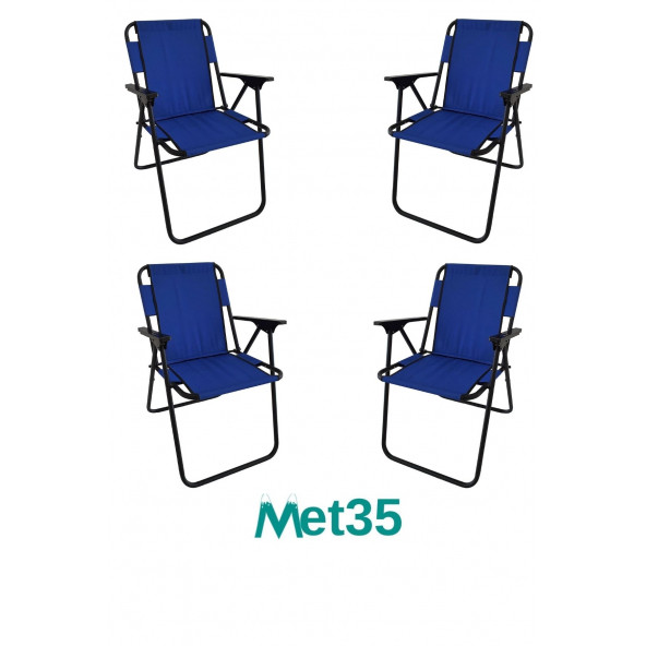met35 Katlanır Piknik Sandalyesi-4lü - Resim 6