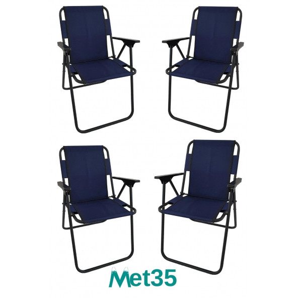 met35 Katlanır Piknik Sandalyesi-4lü - Resim 7