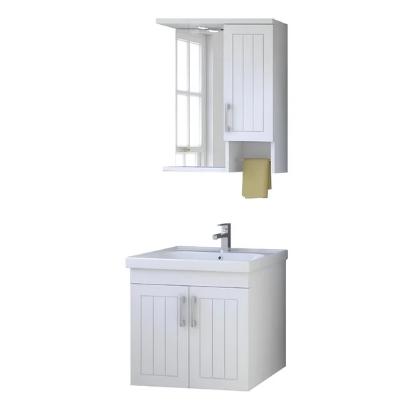 Denko Lotus 60 Cm Beyaz Banyo Dolabı ürün görseli 1