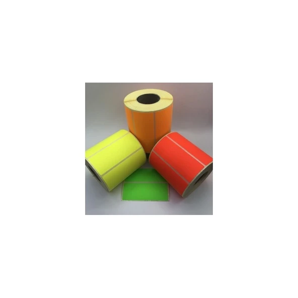 NEON ETİKET 75X100 400´LÜ ürün görseli 1