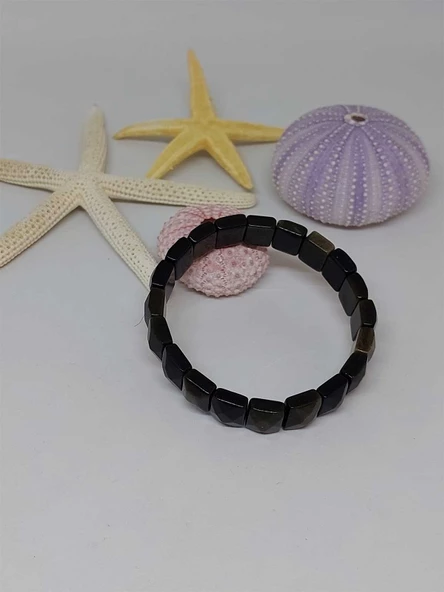 Golden Obsidyen Taşı Unisex Bileklik ürün görseli 1