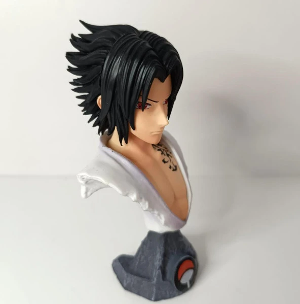 Anime Naruto Sasuke Uchiha Büst Eylem Karakter Figür Oyuncak Biblo 14 cm - Resim 6