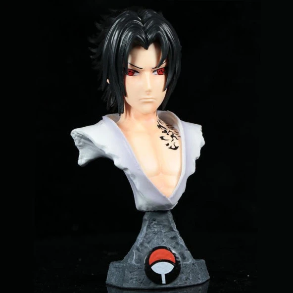 Anime Naruto Sasuke Uchiha Büst Eylem Karakter Figür Oyuncak Biblo 14 cm - Resim 8