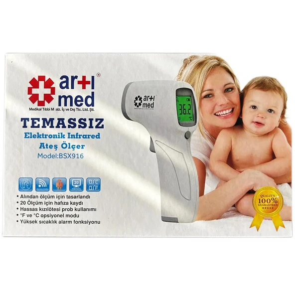 Artımed Temassız Elektronik Infrared Ateş Ölçer ürün görseli 1