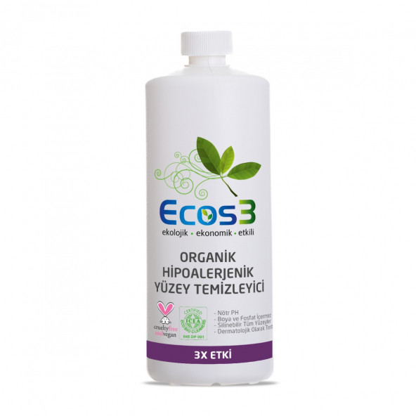 Organik & Hipoalerjenik Yüzey Temizleyici (1000 ml) ürün görseli 1
