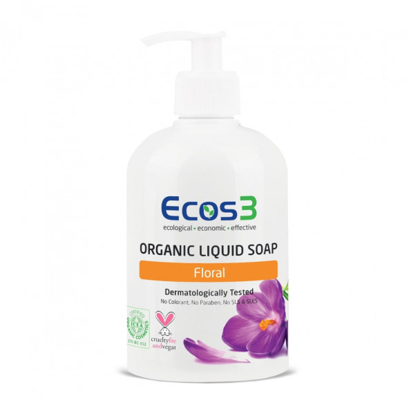 Organik Sıvı Sabun - Floral (500 ml) ürün görseli 1