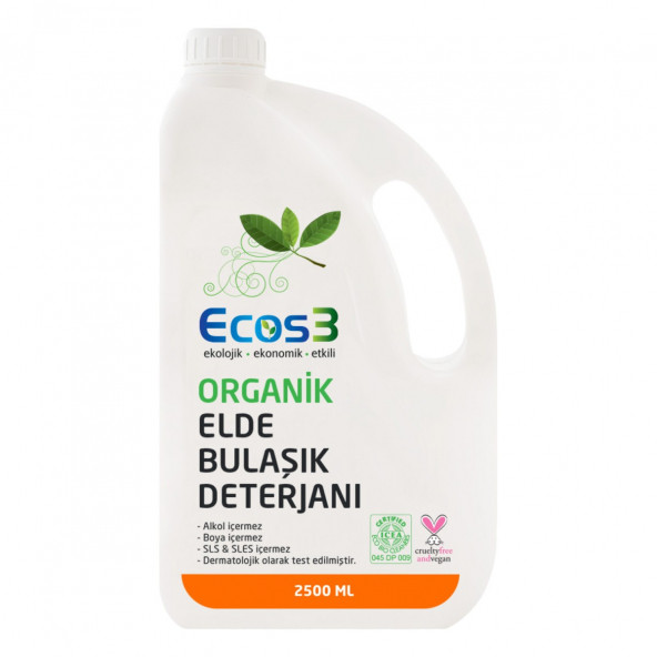 Organik Elde Bulaşık Deterjanı (2,5 lt) ürün görseli 1