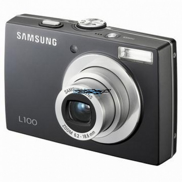 Samsung L100 dijital kompakt fotoğraf makinesi siyah ürün görseli 1