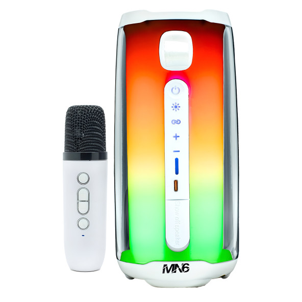 MN6 Pluse 5 Mikrofonlu Hoparlör/360 ledli Hoparlör/dekoratif Aydınlatma/led Işıklı Gece Lambası-mikrofonlu Hoparlör ürün görseli 1