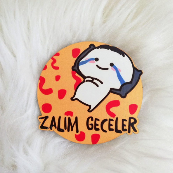 Zalim Geceler Ahşap Bardak Altlığı ürün görseli 1