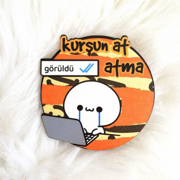 Ahşap Bardak Altlığı Görüldü Atma ürün görseli 1