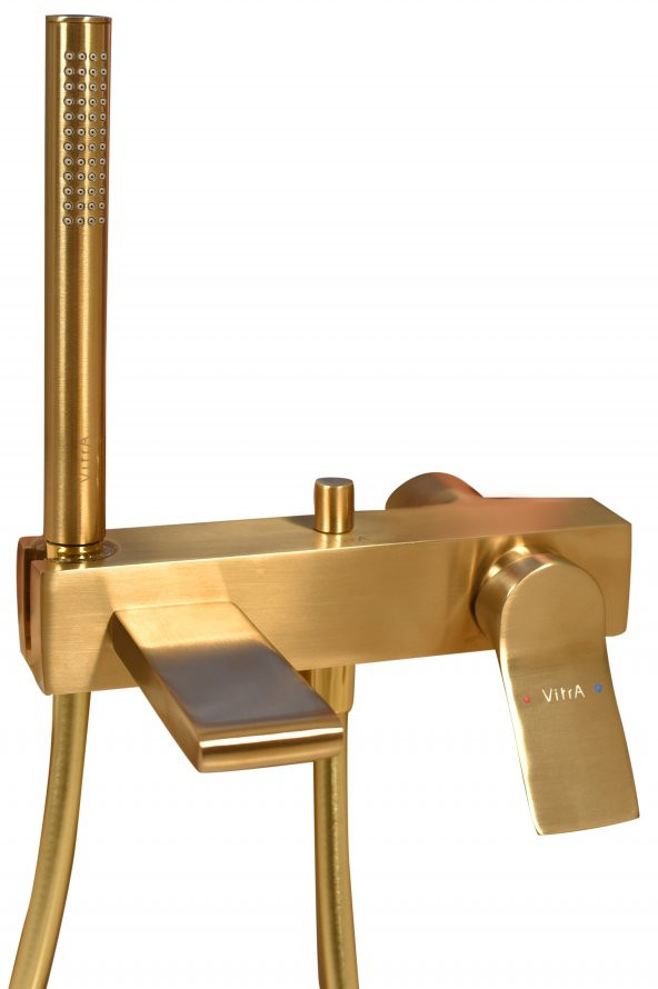 Vitra Memoria Gold Banyo Bataryası El Duşlu Mat Altın Renkli A4233433 ürün görseli 1