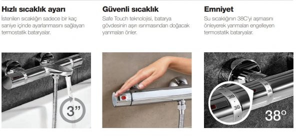 Roca Estreia Banyo Bataryası A5A027EC0K - Resim 4