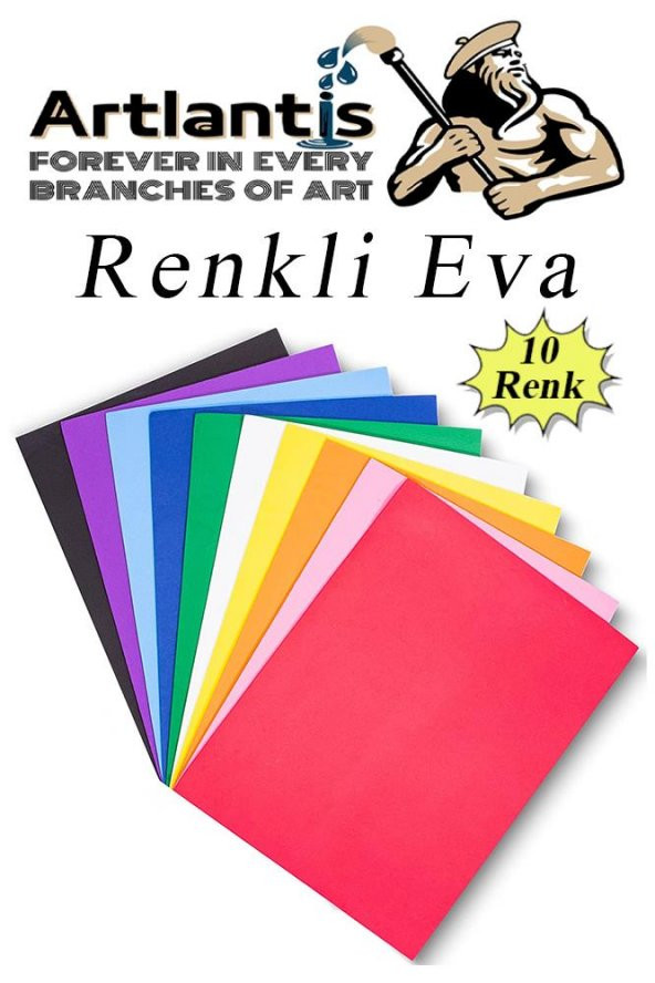 Eva 10 Renk A4 20x30 1 Paket Düz Eva Süngeri 10 Lu Renkli Eva 20*30 Elişi Okul Öncesi Ana Sınıfı İlkokul ürün görseli 1