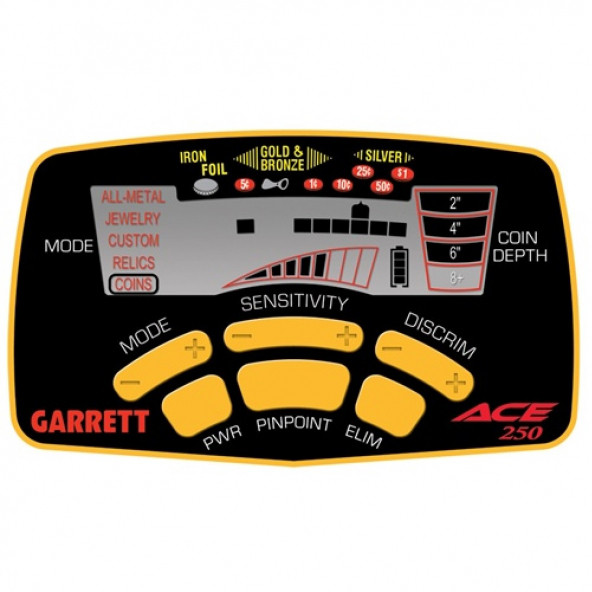 Garrett Ace 250 Metal Dedektörü - Resim 2