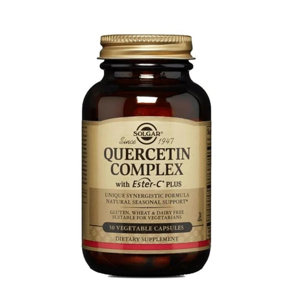 Solgar Quercetin Complex With Ester C Plus 50 Kapsül ürün görseli 1