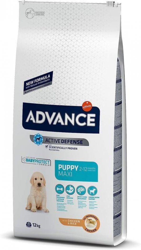 Advance Puppy Protect Maxi Tavuklu Büyük Irk Yavru Köpek Maması 12 KG ürün görseli 1