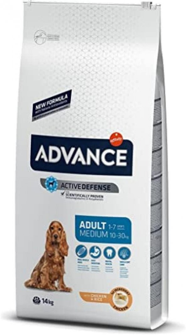 Advance Medium Adult Chicken Tavuklu Orta Irk Yetişkin Köpek Maması 14 KG ürün görseli 1