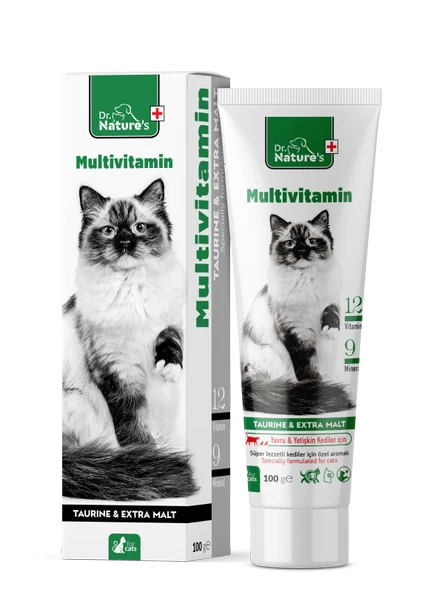 Kedi Multivitamin Maltı 100 gr – Taurinli Günlük Bağışıklık ve Vitamin Desteği ürün görseli 1