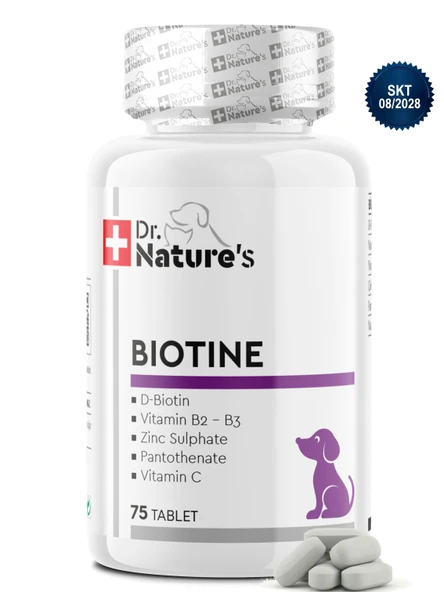 Biotin Tablet 75 Tablet – Deri ve Tüy Sağlığı Destekleyici ürün görseli 1