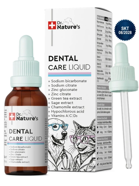 Kedi ve Köpek Diş Temizleme Damlası 50 ml – Ağız Kokusu ve Dental Bakım Su Bakımı ürün görseli 1