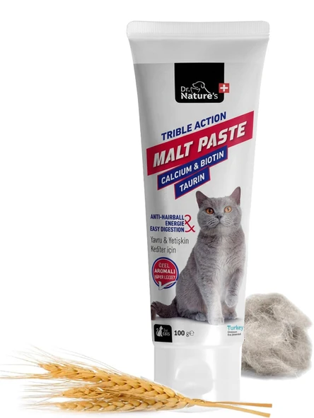 Kedi Maltı 100 g – Tüy Yumağı Önleyici ve Sindirim Destekleyici Malt Macunu ürün görseli 1