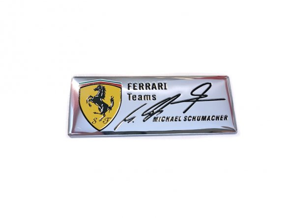 FERRARI TEAMS LOGO MICHAEL SCHUMACHER - Resim 2