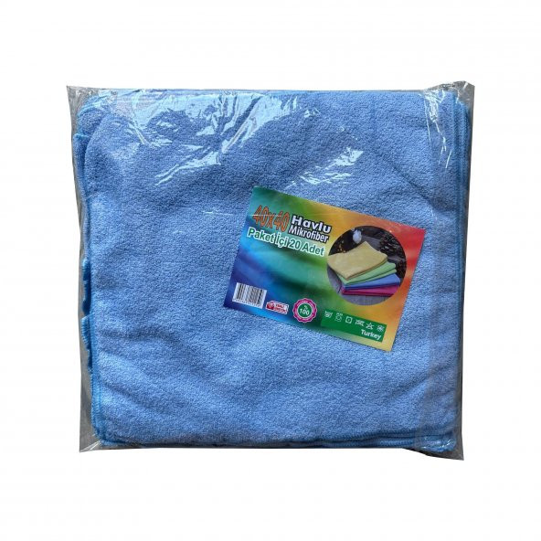 Ekonomik Mikrofiber Bez Temizlik Toz Cam Bezi - 40 x 40 Cm. - 20 Adet ürün görseli 1