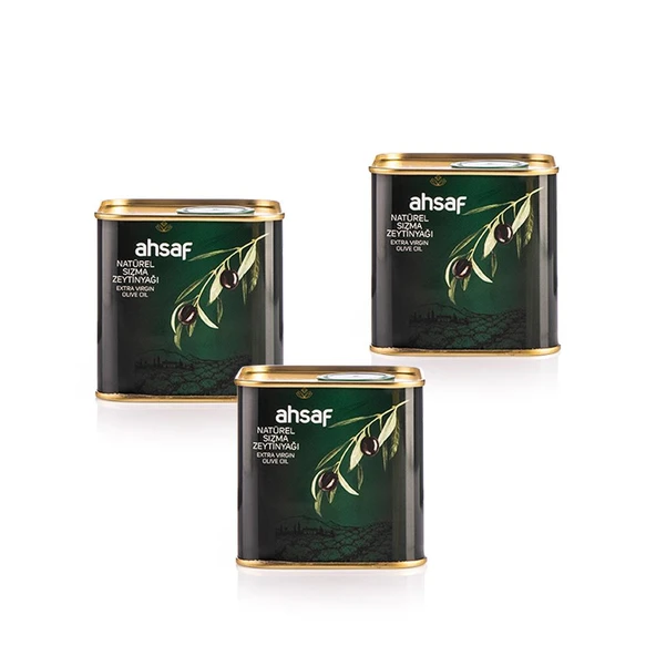 Ahsaf Natürel Sızma Zeytinyağı 500 ml -Teneke (3'lü Ekonomik Paket ) ürün görseli 1