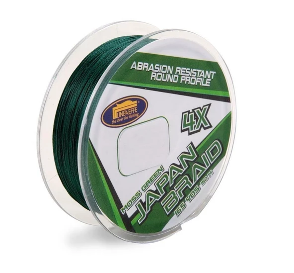 Lineaeffe Japan Braid 4x 150m 4 Kat İp Misina Yeşil - Resim 3