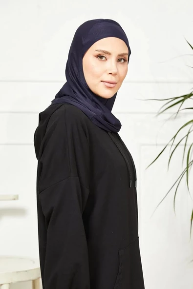 Vesla Hıjab Spor Kaydırmaz Bone, Başörtüsü 00887  LACİVERT ürün görseli 1