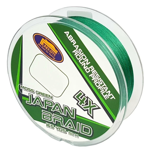 Lineaeffe Japan Braid 4x 150m 4 Kat İp Misina Yeşil ürün görseli 1