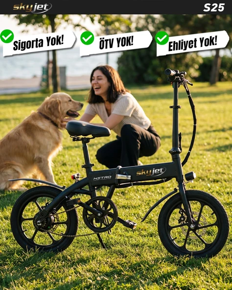 SKYJET S25 ELEKTRİKLİ BİSİKLET - Resim 2