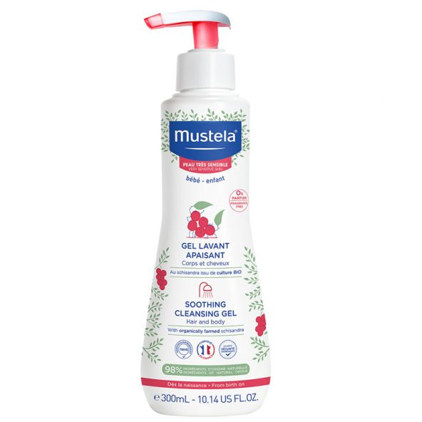 ​Mustela Soothing Çok Hassas Ciltler için Bebek Şampuanı 300ml ürün görseli 1