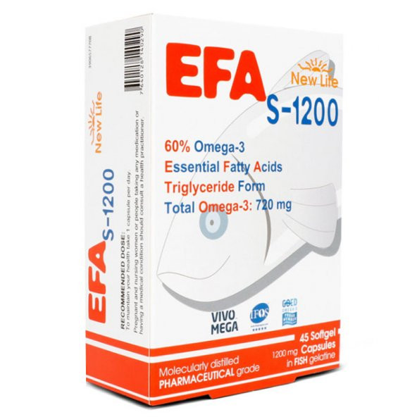 New Life S-1200 Omega 3 Takviye Edici Gıda 45 Kapsül ürün görseli 1