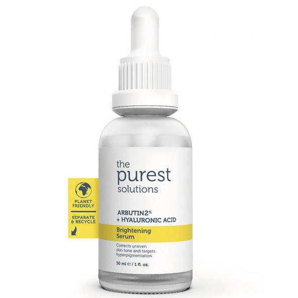 The Purest Solutions Arbutin 2 + Hyaluronic Acid Brightening Serum 30 ml ürün görseli 1